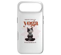 Cute Cat Yoga Spiritual Meditation Zen Balance Namaste Om Coque pour iPhone Air