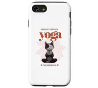 Cute Cat Yoga Spiritual Meditation Zen Balance Namaste Om Coque pour iPhone SE (2020) / 7/8