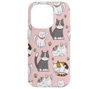 Cute Cats & Claws Pattern for Kittyie and Pet Owners Coque pour iPhone 14 Pro