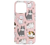 Cute Cats & Claws Pattern for Kittyie and Pet Owners Coque pour iPhone 15 Pro Max