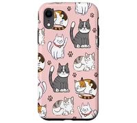 Cute Cats & Claws Pattern for Kittyie and Pet Owners Coque pour iPhone XR