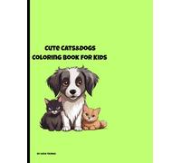 CUTE CATS&DOGS COLORING BOOK FOR KIDS