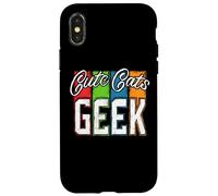 Cute Cats Geek - Adorable et amusant Coque pour iPhone X/XS