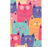 Cute Cats Notebook: Aesthetic Pattern Journal for Girls