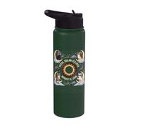 Cute Cats Total Solar Eclipse 12 août 2026 Événement d'astronomie Stainless Steel Insulated Water Bottle