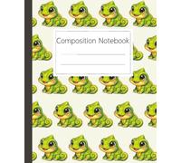 Cute Chameleon Composition Notebook: Adorable Reptile Journal for Kids and Animal Lovers: Fun Lizard Diary for School, Notes, and Creative Writing - 120 Pages, 7.5x9.25