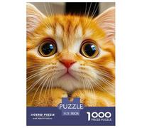 Cute Chat 1000 Pièces Animaux Mignons Puzzle Adulte Un Puzzle Difficile Jeu De Puzzle pour Toute La Famille Enfants Activité Familiale Parfaite Décoration De La Maison 38x26cm/1000pcs