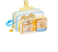 Cute Cheese Pencil Case - 30 Piece Large Capacity School Stationery Kit | Cartoon Pencil Case, Student School Essentials | Back to School Birthday Children's Day Classroom Study Gift