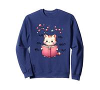 Cute Chemistry Livre de molécules de Lecture pour Chat Sweatshirt