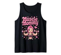 Cute Chibi Anime Muscle Mommy Weightlifting Fitness Girl Débardeur