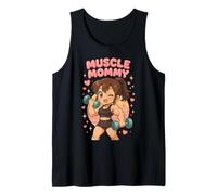 Cute Chibi Anime Muscle Mommy Weightlifting Fitness Girl Débardeur