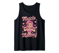 Cute Chibi Anime Muscle Mommy Weightlifting Fitness Girl Débardeur