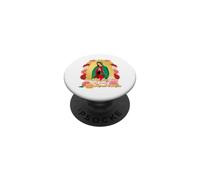 Cute Chibi Cartoon Virgen de Guadalupe Saint Virgin Mary PopSockets PopGrip Adhésif