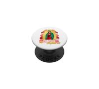 Cute Chibi Cartoon Virgen de Guadalupe Saint Virgin Mary PopSockets PopGrip Adhésif