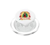 Cute Chibi Cartoon Virgen de Guadalupe Saint Virgin Mary PopSockets PopGrip pour MagSafe