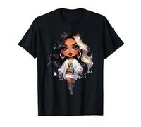 Cute Chibi Mexican Baby Girl Chicana Santa María de Guadalup T-Shirt