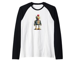 Cute Chicken AI pour Les Amateurs de Robots et d'animaux intelligents Manche Raglan