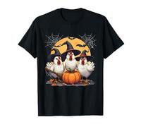 Cute Chickens Witch Funny Farm Halloween Family Matching T-Shirt