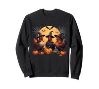 Cute Chickens Witch Pet Halloween Matching Family Farm Sweatshirt