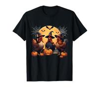 Cute Chickens Witch Pet Halloween Matching Family Farm T-Shirt