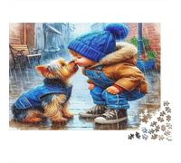Cute Chien Puzzle 1000 Pièces avec Assemblage Fluide, Puzzle Adulte Impossible Difficile Très Difficile Défiante pour Une Activité en Famille, Cadeau De Retraite 52x38cm/1000pcs