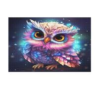 Cute Chouette Puzzle en Bois 1000 Pièces pour Adultes Et EnfFourmis, Puzzles Impossible, Jeu De Patience Coloré, À Partir De 12 Ans (75×50cm)
