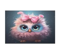 Cute Chouette Puzzle en Bois 1000 Pièces pour Adultes Et EnfFourmis, Puzzles Impossible, Jeu De Patience Coloré, À Partir De 12 Ans (75×50cm)