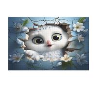 Cute Chouette Puzzle EnfFourmis 1000pcs, Puzzles en Bois- Kit Bricolage Relax Jeux pour Adolescents Et Adultes Cadeaux (75×50cm)