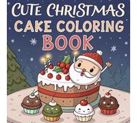 Cute Christmas Cake Coloring book
