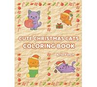 Cute Christmas Cats: Festive Kawaii Cat Coloring Fun for Kids - Cozy Holiday Activities for Christmas