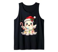 Cute Christmas Ghost Kawaii Santa Candy Cane Funny Xmas Débardeur