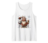 Cute Christmas GNOME Cute Snowflake Patterns White Winter Débardeur