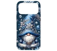 Cute Christmas GNOME in Winter Dress for Xmas Blue Snowflake Coque pour iPhone 17 Pro Max
