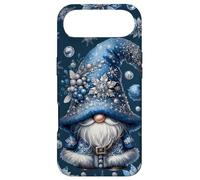Cute Christmas GNOME in Winter Dress for Xmas Blue Snowflake Coque pour iPhone Air