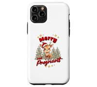 Cute Christmas Pregnancy Reindeer Merry & Pregnant Mom Dad Coque pour iPhone 11 Pro