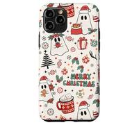 Cute Christmas Spooky Ghost Merry Christmas Retro Pastel Coque pour iPhone 11 Pro