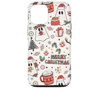 Cute Christmas Spooky Ghost Merry Christmas Retro Pastel Coque pour iPhone 12/12 Pro