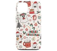Cute Christmas Spooky Ghost Merry Christmas Retro Pastel Coque pour iPhone 13