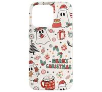 Cute Christmas Spooky Ghost Merry Christmas Retro Pastel Coque pour iPhone 15 Pro Max
