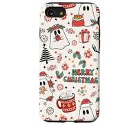 Cute Christmas Spooky Ghost Merry Christmas Retro Pastel Coque pour iPhone SE (2020) / 7/8