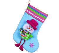 Cute Christmas Stockings Socks Fireplace Hanging Stockings Plush Personalized Home Party Decoration With Snowman Santa Elk Bear(Color 5)