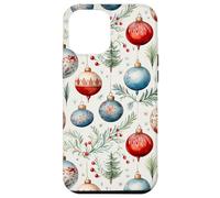 Cute Christmas Tree Balls Mistletoe Decor Floral Christmas Coque pour iPhone 12 Pro Max