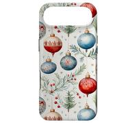 Cute Christmas Tree Balls Mistletoe Decor Floral Christmas Coque pour iPhone Air