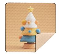 Cute_Christmas_Tree_Disney_Style_1_2 Tapis de jeu en mousse souple pour intérieur et extérieur Lavable sur le ventre et rampant pour bébé et nourrisson, 127 x 127 cm