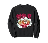 Cute Chubby Tiger Ramen Noodle Bowl Japanese Foodie Lover Sweatshirt