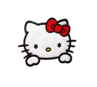 Cute classique Hello Kitty Cat brodée fer sur/coudre sur patch