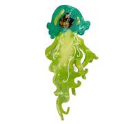 Cute Clip, Decorative Hairpins, Strong Hold Cute Design Jellyfish Shape Sea Theme Lightweight Easy Use Elegant Style Comfortable Grip, Hold Hairpins for Photo Sessions, 4.92inches
