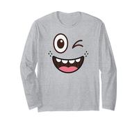 Cute Coffee Latte Art Gift for Mom Cafe Morning Smile Manche Longue