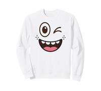 Cute Coffee Latte Art Gift for Mom Cafe Morning Smile Sweatshirt