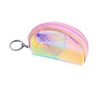 Cute Coin Purse, Change Purse Coins Wallet for Women, Keychain Wallet Credit Card Holder, PVC Material, Portable Storage Bag for Girls, 4.72 x 3.35 x 1.57 inches
